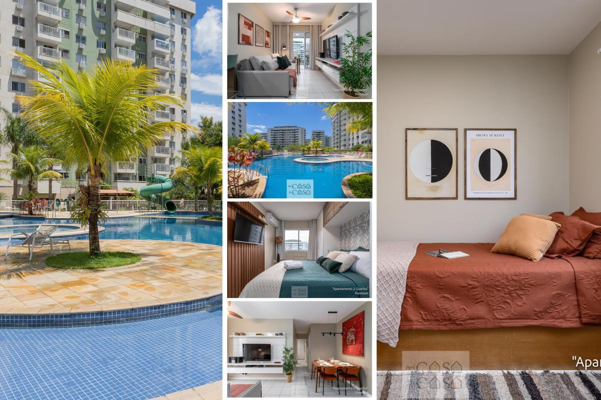 2 Quartos Com Varanda A 300M Riocentro Wi-Fi 120Mbps E Cozinha Completa - Condominio Com Piscina, Estacionamento, Portaria 24H E Parquinho Infantil - Apartamento Indicado Para Grupos, Hospedes A Trabalho E Criancas Rio de Janeiro Luaran gambar