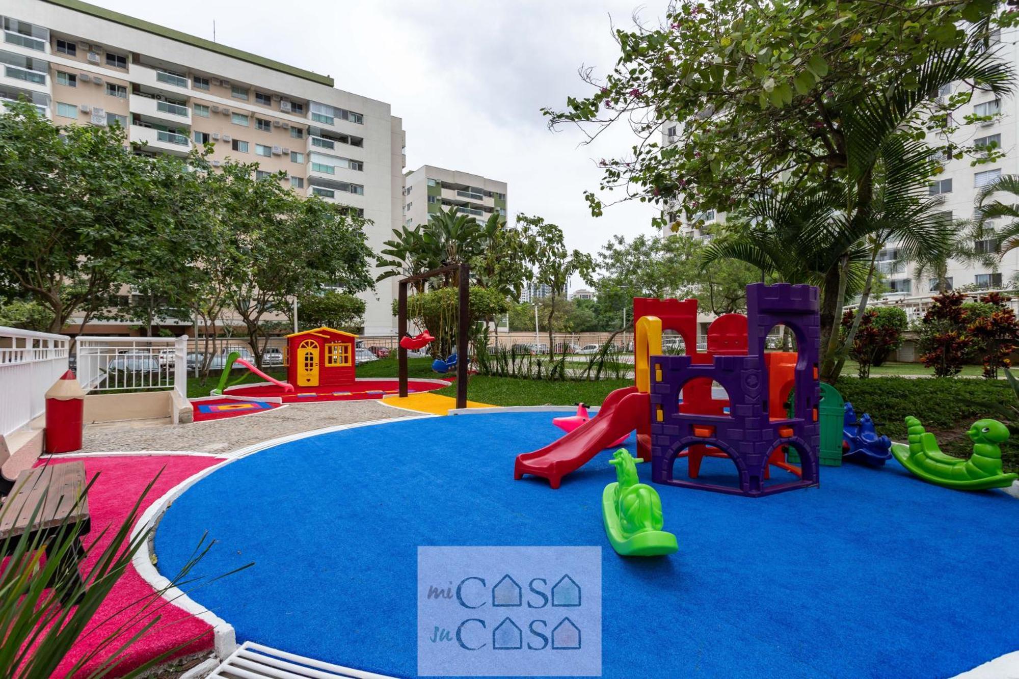 2 Quartos Com Varanda A 300M Riocentro Wi-Fi 120Mbps E Cozinha Completa - Condominio Com Piscina, Estacionamento, Portaria 24H E Parquinho Infantil - Apartamento Indicado Para Grupos, Hospedes A Trabalho E Criancas Rio de Janeiro Luaran gambar
