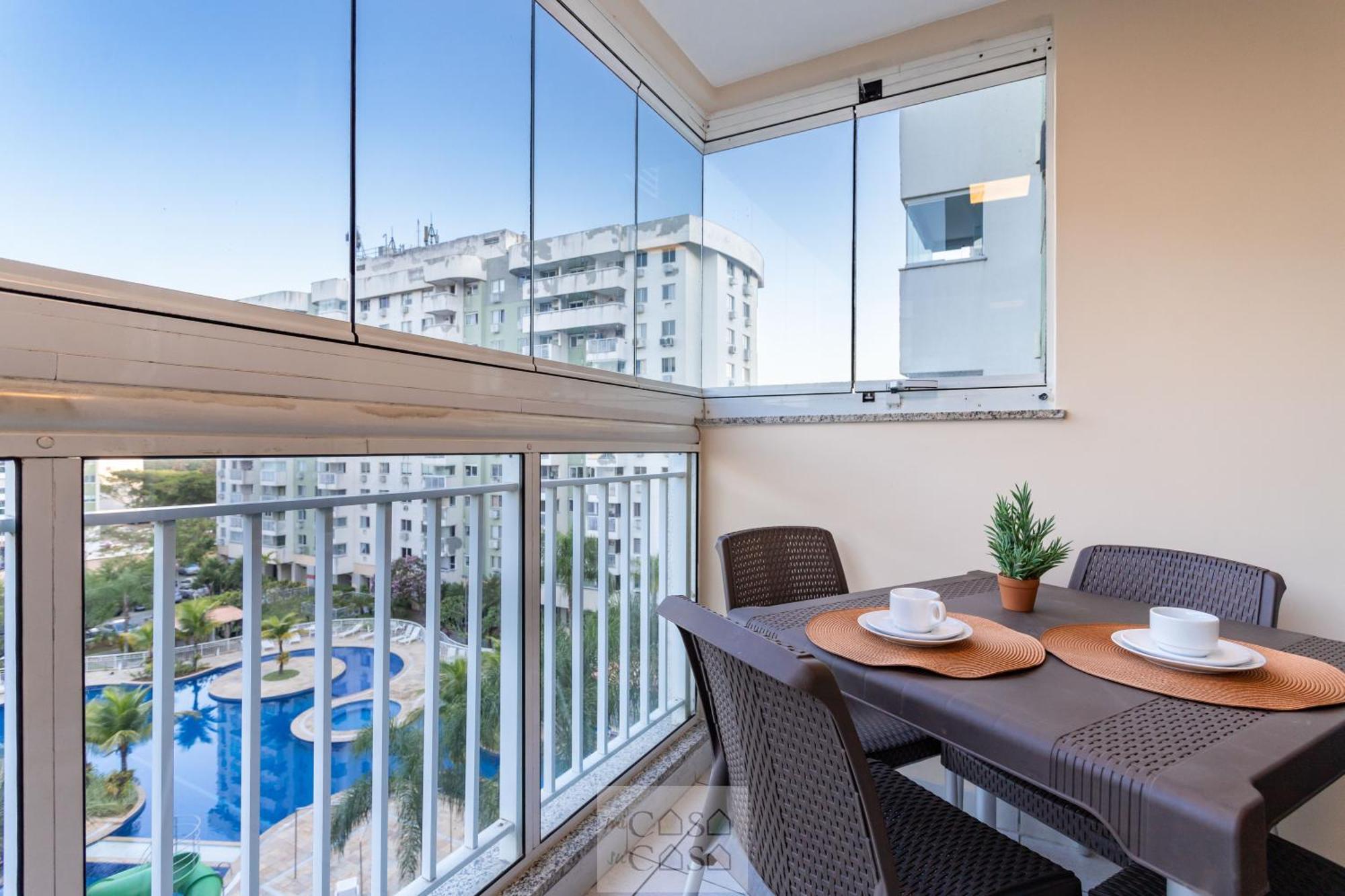 2 Quartos Com Varanda A 300M Riocentro Wi-Fi 120Mbps E Cozinha Completa - Condominio Com Piscina, Estacionamento, Portaria 24H E Parquinho Infantil - Apartamento Indicado Para Grupos, Hospedes A Trabalho E Criancas Rio de Janeiro Luaran gambar