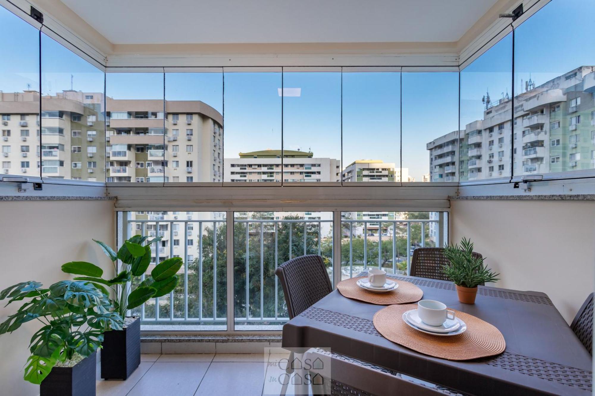 2 Quartos Com Varanda A 300M Riocentro Wi-Fi 120Mbps E Cozinha Completa - Condominio Com Piscina, Estacionamento, Portaria 24H E Parquinho Infantil - Apartamento Indicado Para Grupos, Hospedes A Trabalho E Criancas Rio de Janeiro Luaran gambar