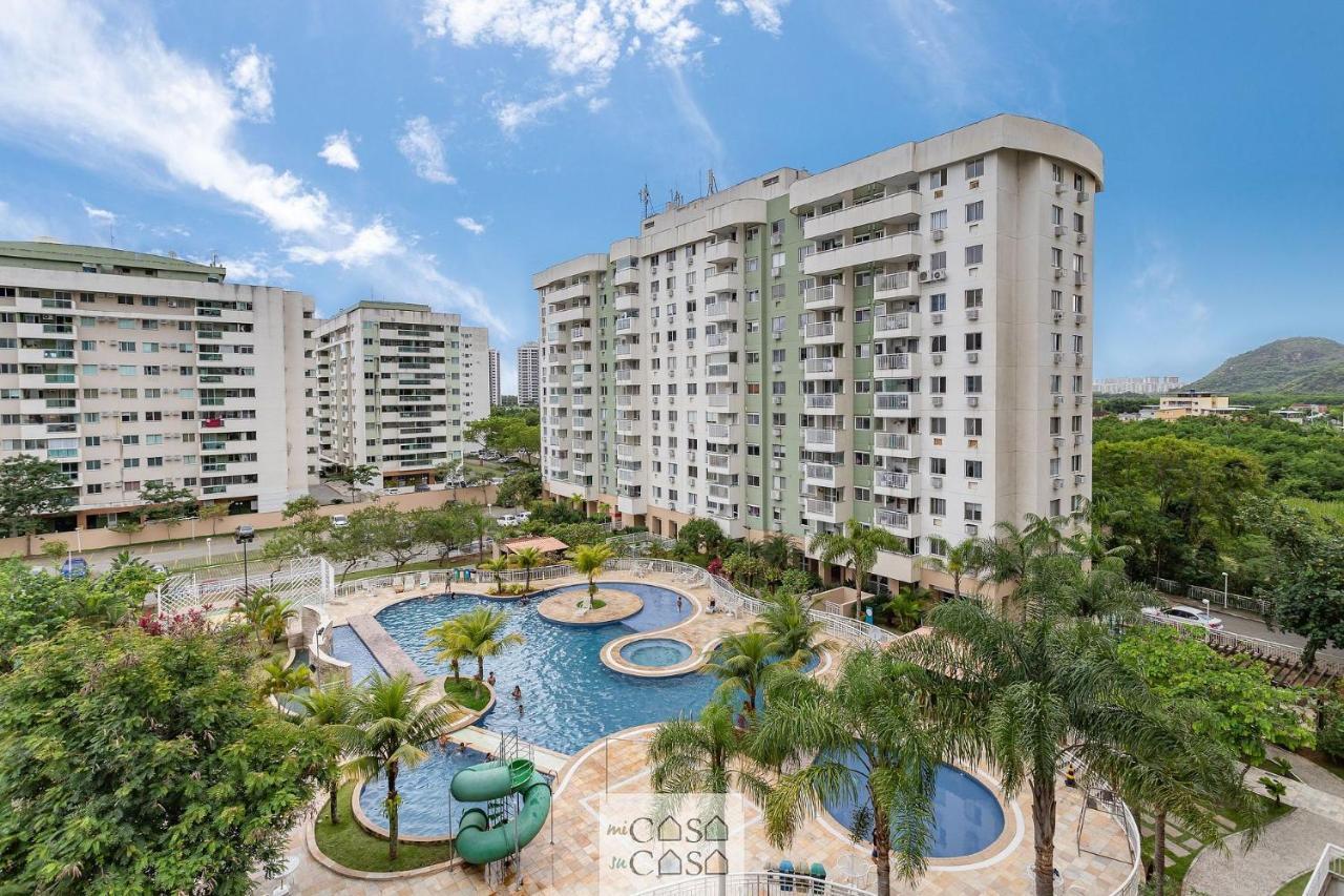 2 Quartos Com Varanda A 300M Riocentro Wi-Fi 120Mbps E Cozinha Completa - Condominio Com Piscina, Estacionamento, Portaria 24H E Parquinho Infantil - Apartamento Indicado Para Grupos, Hospedes A Trabalho E Criancas Rio de Janeiro Luaran gambar