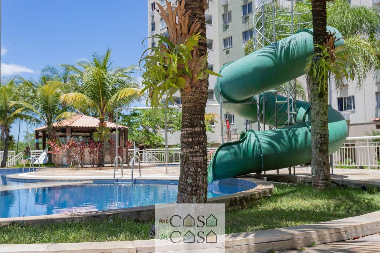 2 Quartos Com Varanda A 300M Riocentro Wi-Fi 120Mbps E Cozinha Completa - Condominio Com Piscina, Estacionamento, Portaria 24H E Parquinho Infantil - Apartamento Indicado Para Grupos, Hospedes A Trabalho E Criancas Rio de Janeiro Luaran gambar