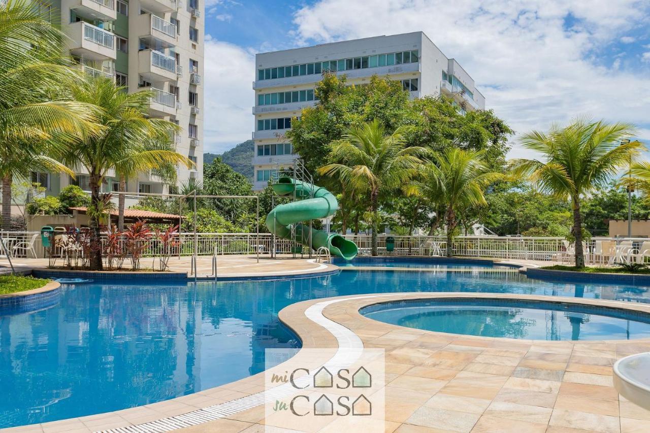 2 Quartos Com Varanda A 300M Riocentro Wi-Fi 120Mbps E Cozinha Completa - Condominio Com Piscina, Estacionamento, Portaria 24H E Parquinho Infantil - Apartamento Indicado Para Grupos, Hospedes A Trabalho E Criancas Rio de Janeiro Luaran gambar