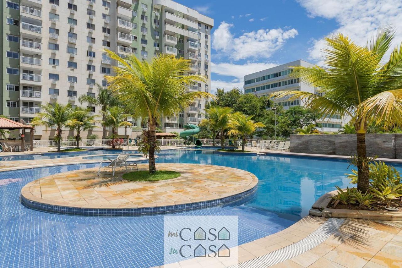2 Quartos Com Varanda A 300M Riocentro Wi-Fi 120Mbps E Cozinha Completa - Condominio Com Piscina, Estacionamento, Portaria 24H E Parquinho Infantil - Apartamento Indicado Para Grupos, Hospedes A Trabalho E Criancas Rio de Janeiro Luaran gambar